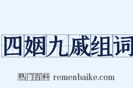 四姻九戚组词是什么意思的图片